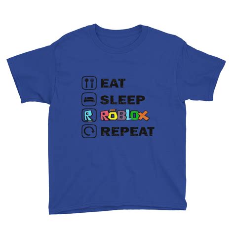 Eat Sleep Roblox Repeat Childrens T Shirt Etsy