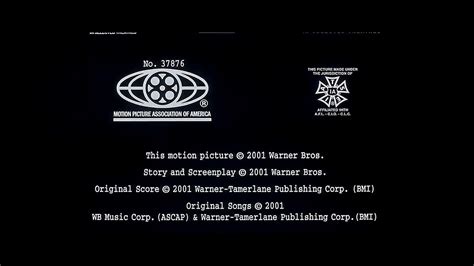 Distributed By Warner Bros Pictures 2001 Closing Youtube