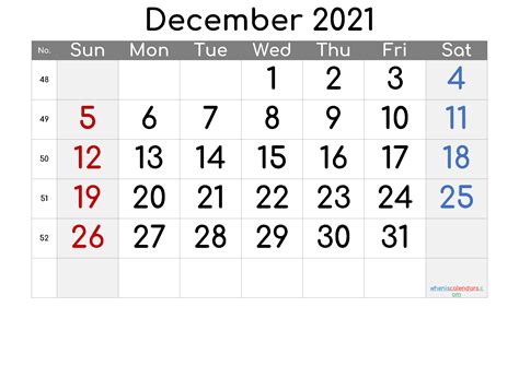 Kalender December 2021 Example Calendar Printable