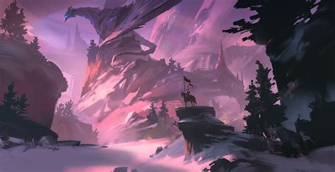 Artstation Dragon Zudarts Lee Fantasy City Fantasy Background