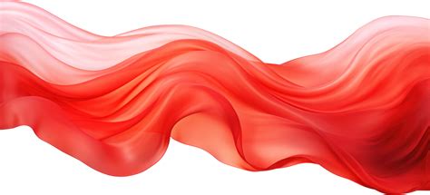 Red Wave Watercolor Illustration Ai Generated 26976511 Png