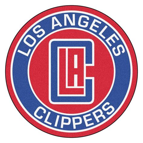 Los angeles clippers logo png. FANMATS NBA Los Angeles Clippers Blue 2 ft. x 2 ft. Round Area Rug-18838 - The Home Depot