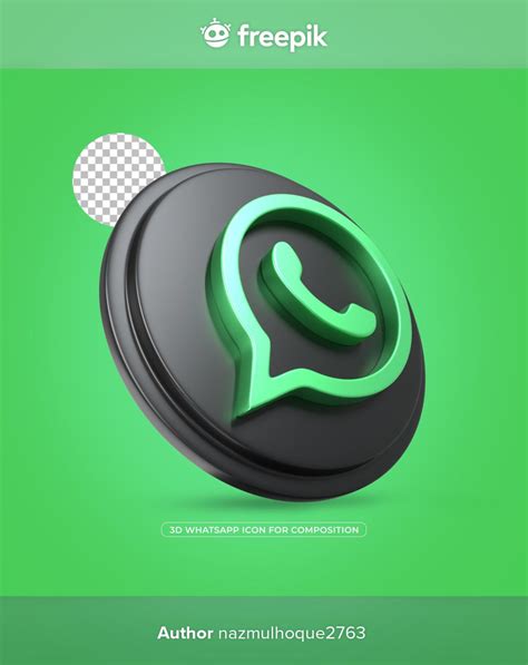 Whatsapp Isolated Green Metallic Icon 3d Rendered In 2021 Icon