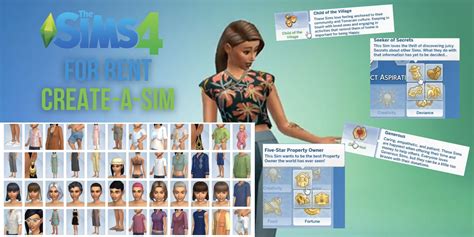 The Sims 4 For Rent Create A Sim Cas Guide