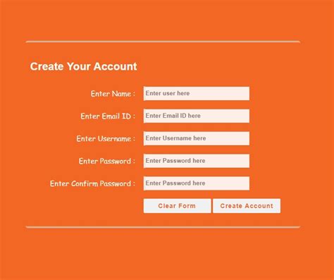 A quality css registration form templates make it easier for the developers to quickly grab it and create a free html and css registration form that you can use for your business. How to create registration form in HTML | Registration ...