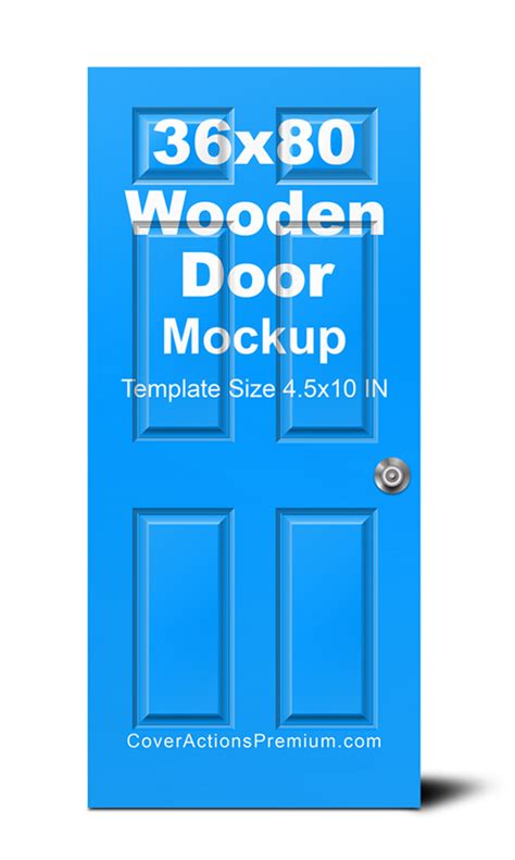 Door Mockup 36×80 Cover Actions Premium Mockup Psd Template
