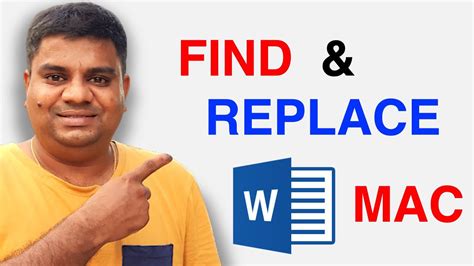 How To Find And Replace In Word Mac Youtube