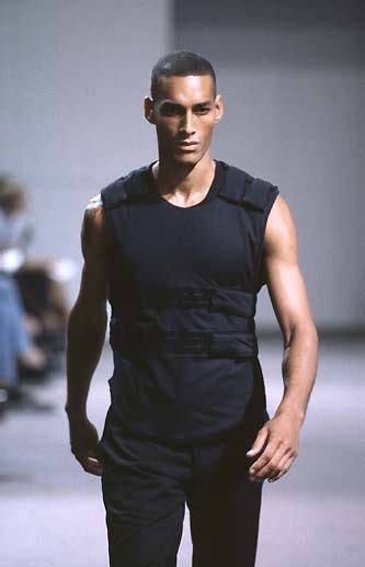 Bulletproof vests are usually made of kevlar fabric, which is woven from kevlar fiber(made by dupont). Helmut Lang SS98 Navy Down (Bulletproof) Vest, Size 50 ...