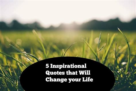Positive Lifestyle 5 Inspirational Quotes That Will Change Your Life