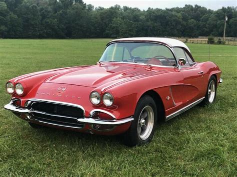 No Reserve 1962 Corvette 327340hp Two Tops Roman Red On Red For Sale