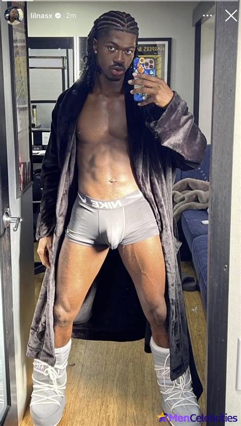 Lil Nas X Takes A Selfie To Show Off His Big Bulge Naked Male Celebrities