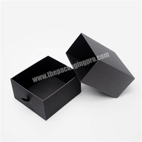 Custom Beautiful Rectangle Luxury Belt Cardboard Black Packaging