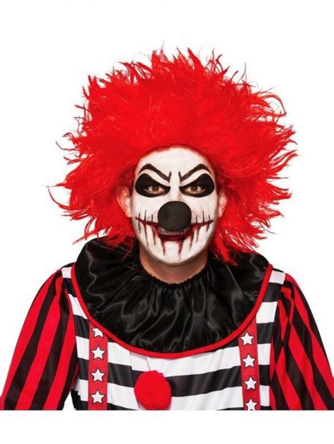 Adult Evil Clown Wig The Party Warehouse