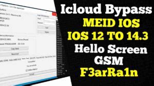 Bypass ICloud MEID IOS 14 8 1 To 17 X F3arRa1n Tool