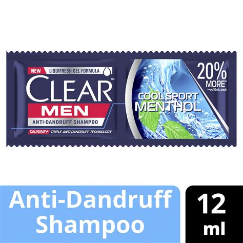 Clear Men Anti Dandruff Shampoo Cool Sport Menthol 12ml Csi Supermarket
