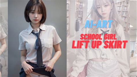 Real 4k Ai School Girl Lift Up Skirt Youtube