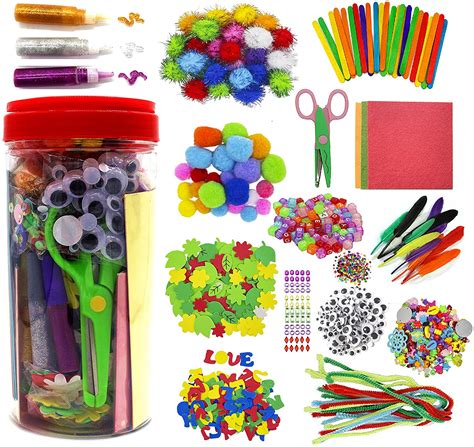Assorted Arts And Crafts Supplies For Kids Girls Ages 6 7 8 9 10 Pipe