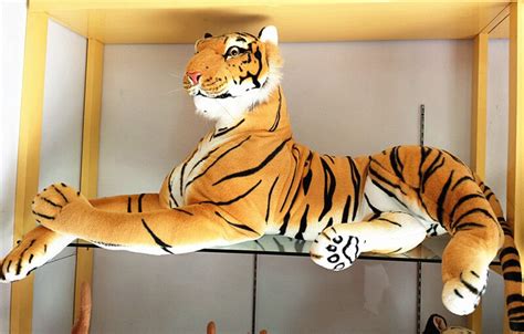 Big Simulaiton Tiger Toy Lovely Yellow Tiger Doll New Creative Tiger