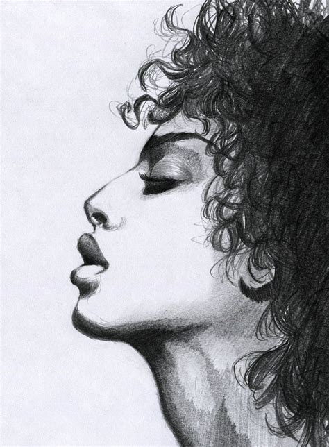 Curly Hair Sketch At Explore Collection Of Curly