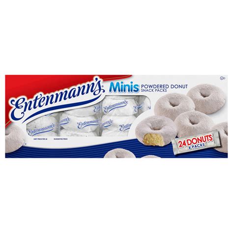 Save On Entenmanns Mini Donuts Powdered Snack Packs 24 Ct Order