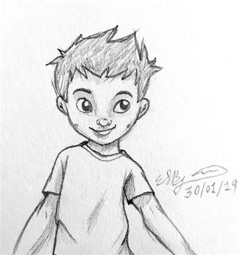 Little Boy By Autumnwoodsdreamer Cute Boy Drawing Cute Disney