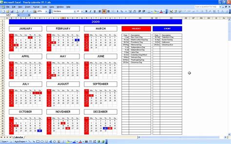 Monthly Event Calendar Template Awesome Event Calendar Excel Template