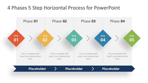 1214 Two Way Process Diagram With Four Stages Powerpo
