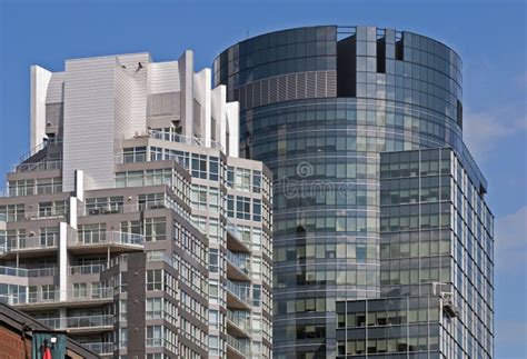 Modern High Rise Office Buildings Stock Image Image Of Downtown