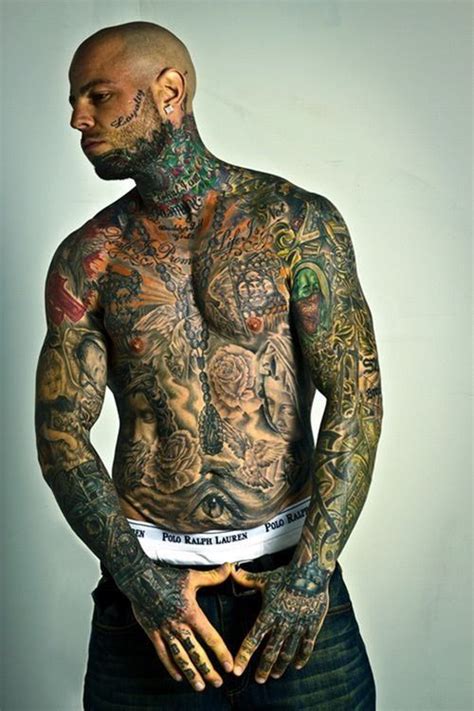 Complete Chest Covered In Tattoos Tattoosforguys Full Body Tattoo Hand Tattoos For Guys