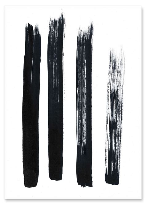 Abstract Brush Strokes Print By Editors Choice Posterlounge