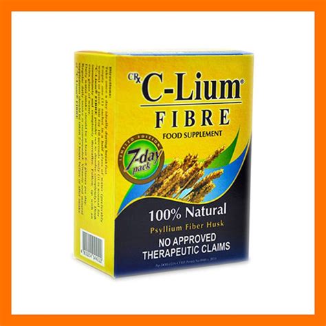 C Lium 100 Natural Psyllium Fiber Husk 30s Shopee Philippines