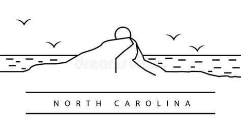 North Carolina City Line Icon Element Of Usa States Illustration Icons
