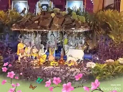 Welcome krishna to your home with these beautiful and simple home decoration ideas. Janmashtami Decoration By Jalaram Yuvak Mandal - YouTube
