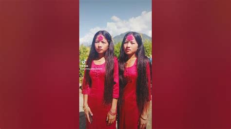 new nepali song twins didi baini tiktok gurungsiblings twins twins girls twins
