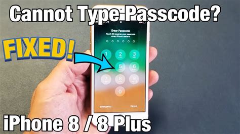 Iphone 8 8 Plus Cannot Type Or Enter Password Or Passcode Fixed