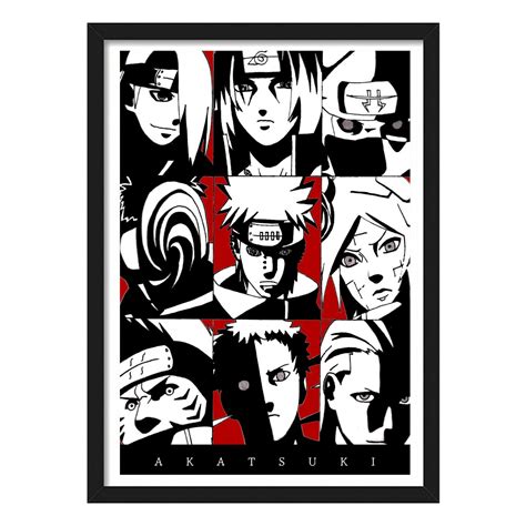 Yourcanvas Naruto Shippuden Anime Framed Poster Naruto Framed