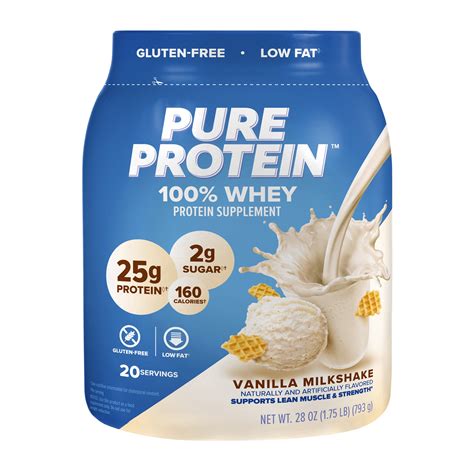 Pure Protein 100 Whey Protein Powder Vanilla Cream 25g Protein 175