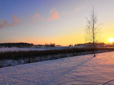 Ostrobothnia Western Finland At Noon Day Before Christmas Europe