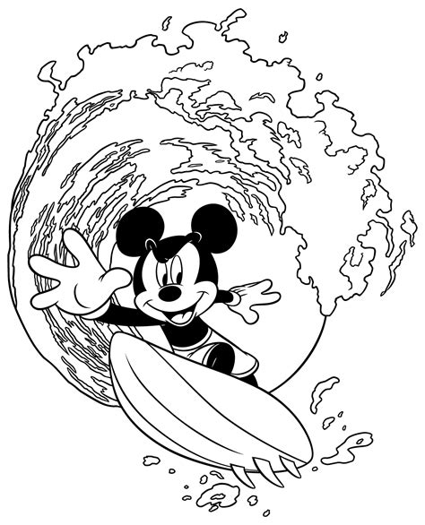 Disney Coloring Pages Summer