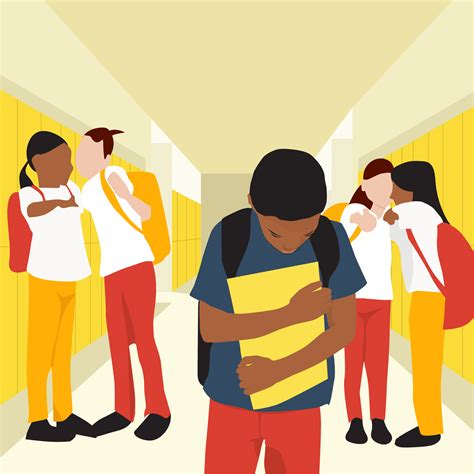 Bullying Middle School Cartoon