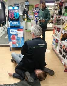 Co Op Suspends Legend Supermarket Worker Who Was Pictured Sat On A Shoplifters Head Daily