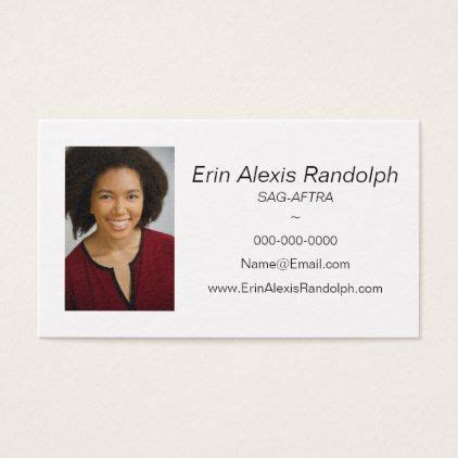 The competition is fierce, and you need to get. Actor and Actress Marketing Business Card - professional ...