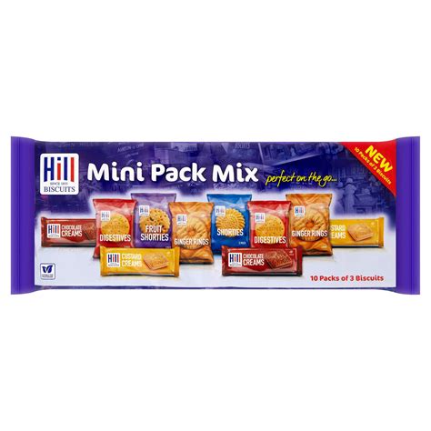 Hill Biscuits 10 Mini Pack Mix 323g Multipack Biscuits Iceland Foods