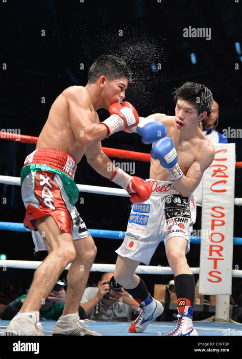 L R Julian Yedras Mex Kosei Tanaka Jpn May 30 2015 Boxing