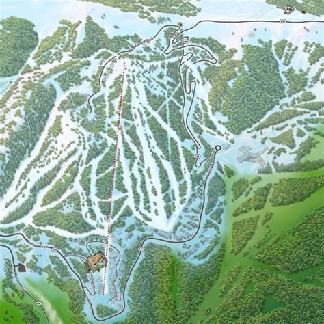 Beech Mountain Trail Map Art Illustration By Rad Smith Directory Of