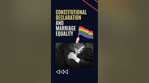 Same Sex Marriage Will Supreme Court S Constitutional Declaration Pave The Way To Equality