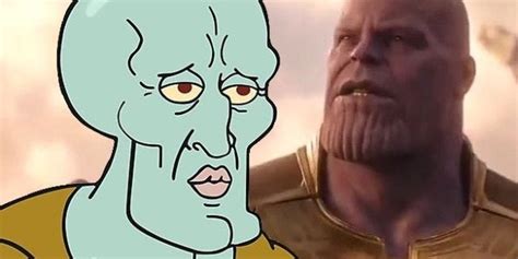 Avengers Fans Never Saw Thanos Sexy Squidward Makeover Coming