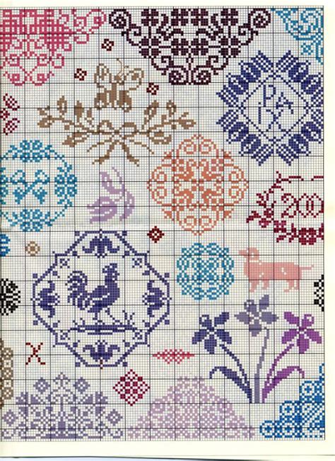 You can use this simple yet entertaining pattern for your next cross baby blanket project. Free chart | Cross stitch samplers, Cross stitch flowers, Free cross stitch charts
