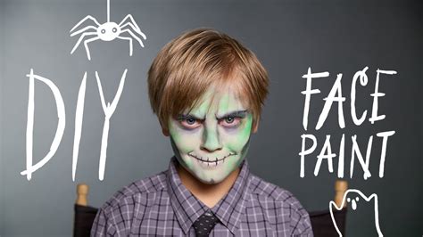 Diy Face Paint Zombie Makeup For Halloween Youtube