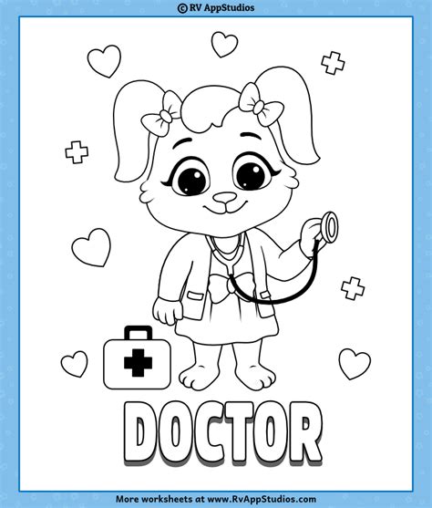 Doctor Printable Coloring Pages
